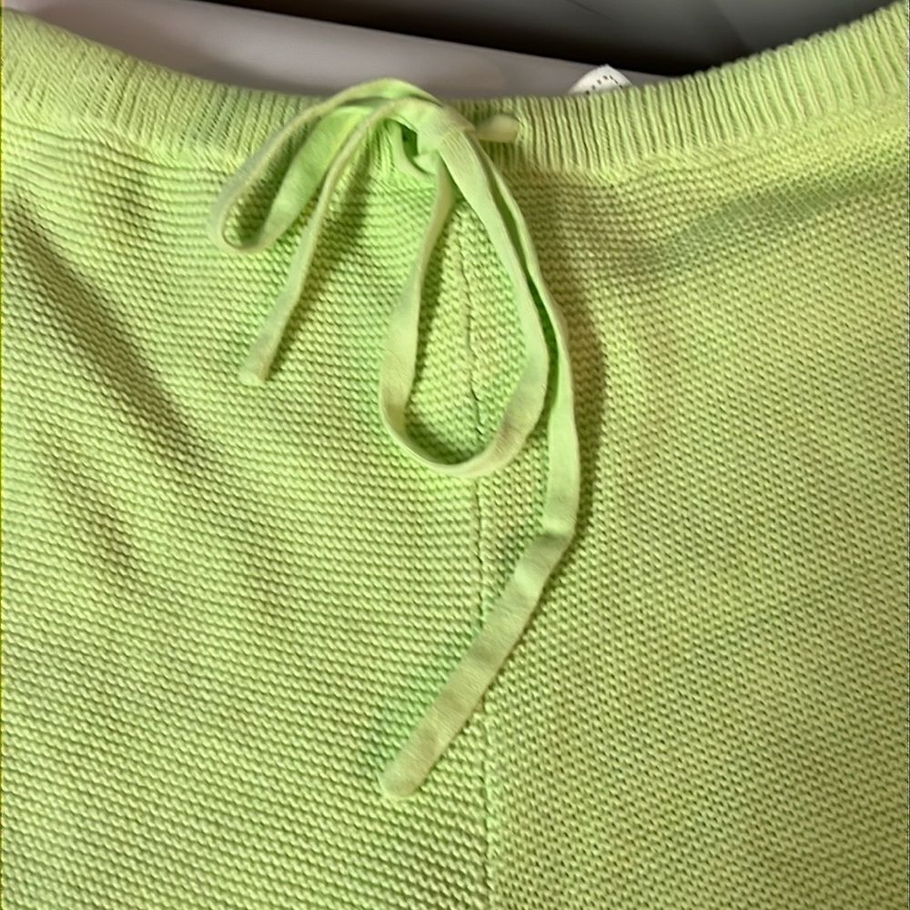 Sabo Lime‎ Green Knit Shorts C30 - Picture 3 of 5